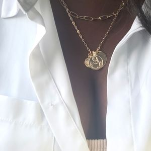 Gold plated Keylink necklace set